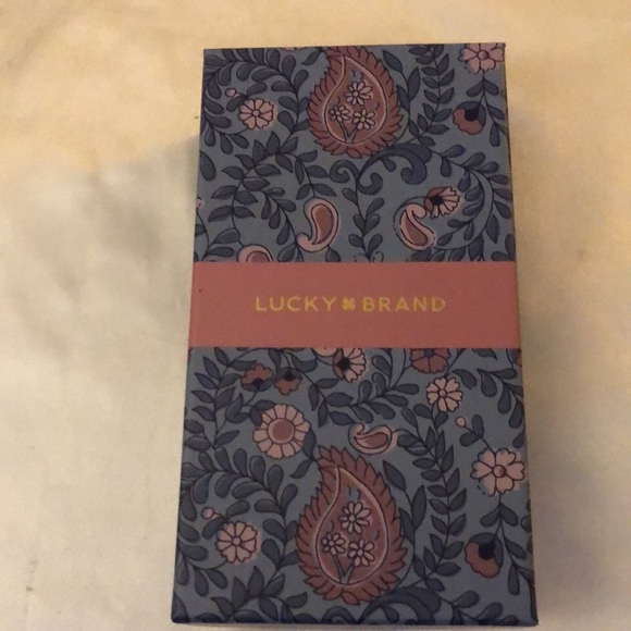 Lucky Brand Padlock Heart Drop Earrings & Padlock Heart Pendant Necklace NIB - Picture 12 of 13